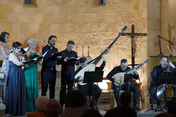Il concerto nella basilica di San Gavino (foto concessa)