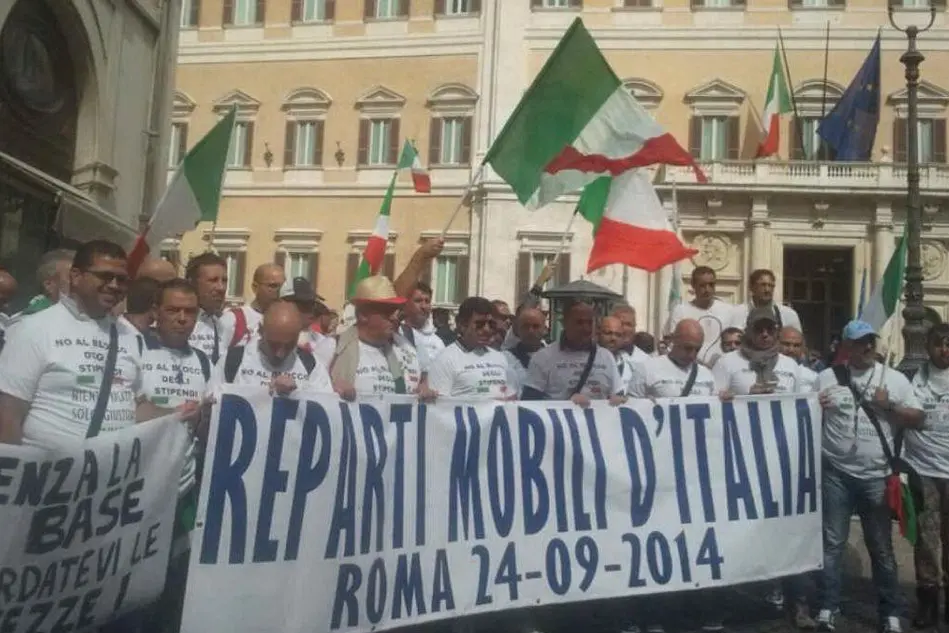 La protesta a Roma
