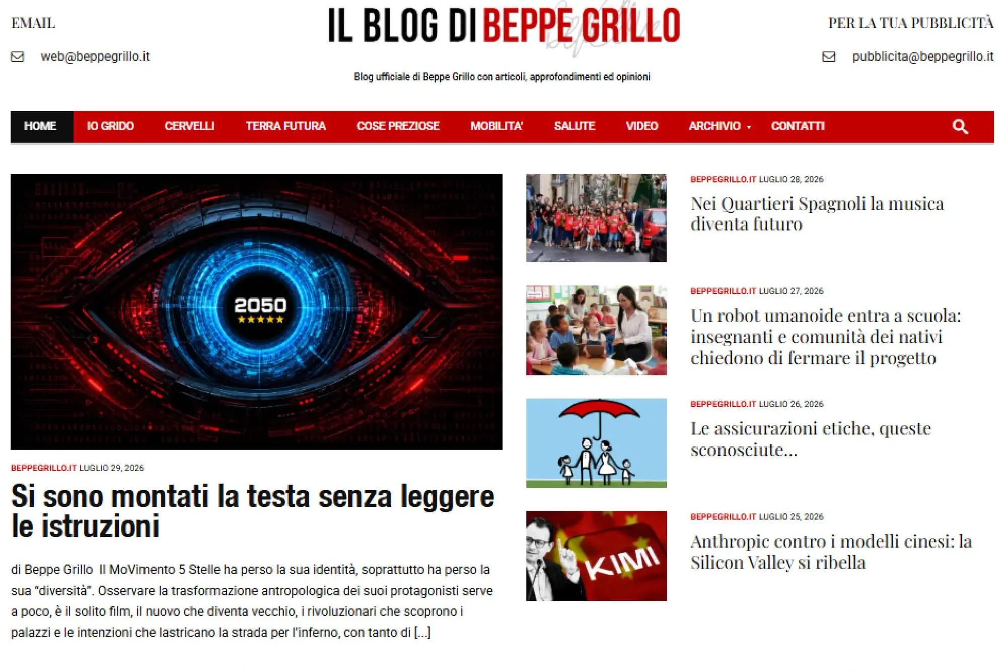 Il blog di Beppe Grillo