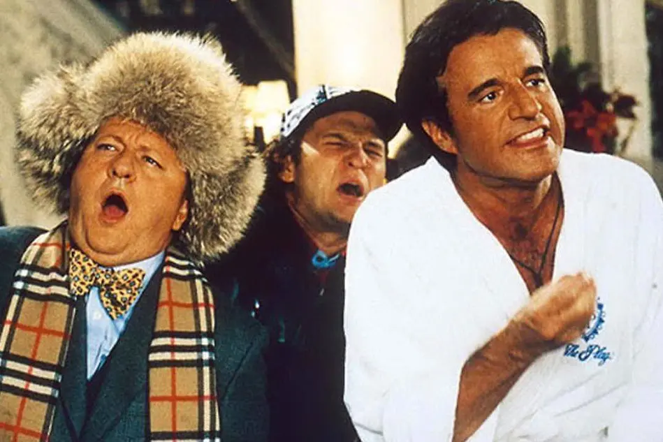 Massimo Boldi, Enzo Salvi e Christian De Sica nel film del 2001