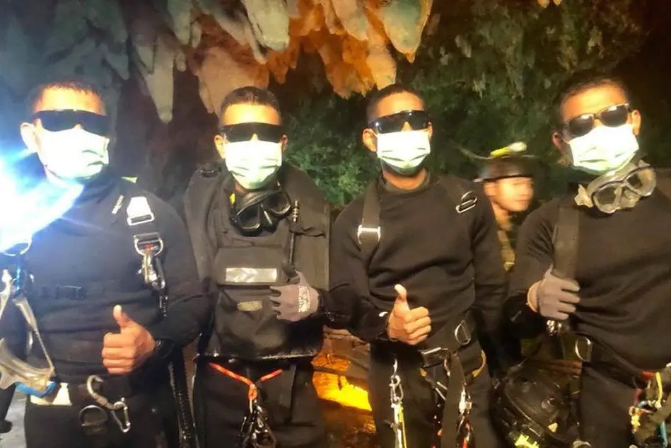 I Navy Seals che hanno eseguito i soccorsi all'interno della grotta