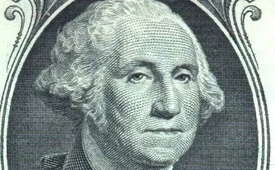 L'immagine di George Washington (primo presidente Usa, 1789-1797) sulla banconota da un dollaro