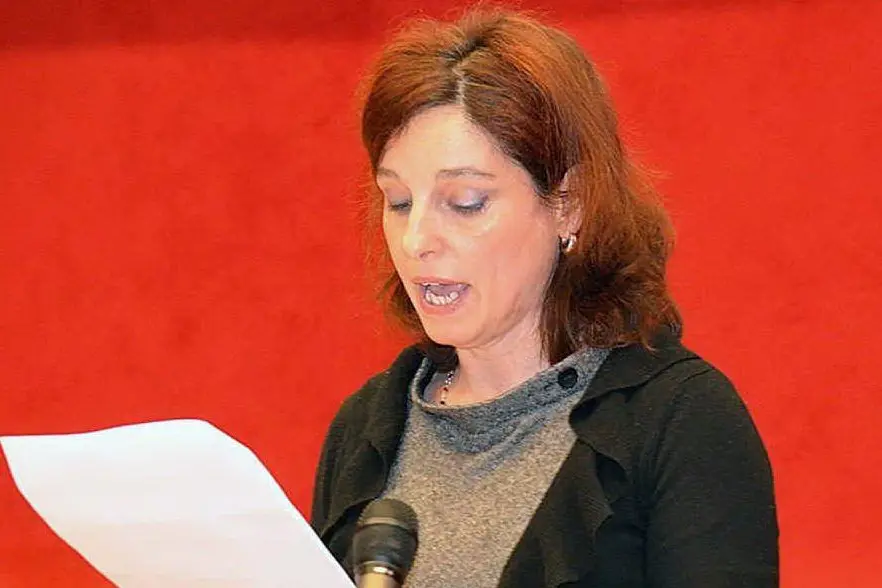 Il sindaco di Laconi Paola Zaccheddu (foto Pintori)
