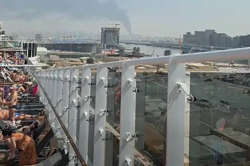 Passeggeri a bordo della Msc Euribia