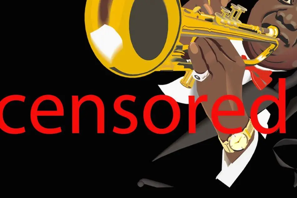 Una vignetta che simboleggia la censura