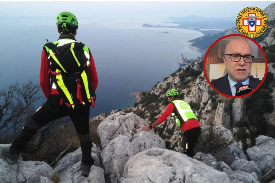 Un intervento dei soccorritori, nel dettaglio Salvatore Corrias