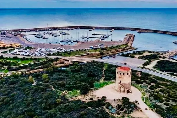 Porto Corallo dall'alto