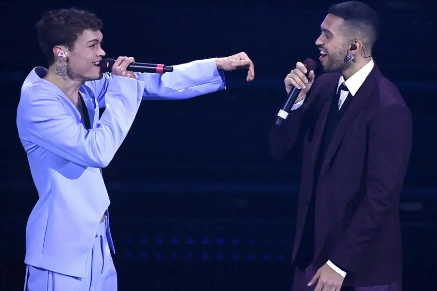 Blanco e Mahmood (Ansa - Antimiani)