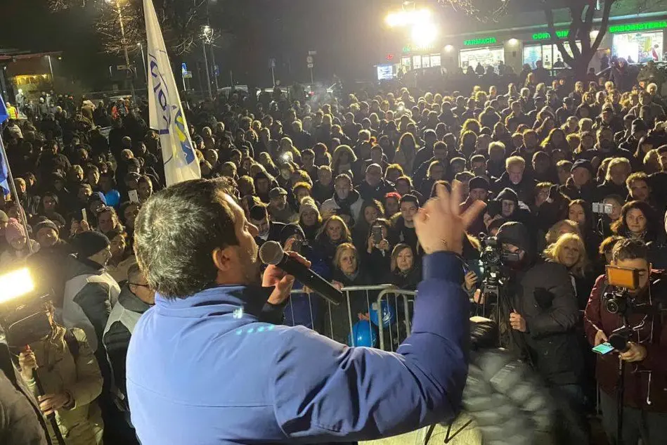 Salvini in Emilia-Romagna (foto Twitter)