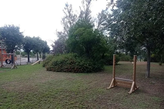 L'area sgambamento cani inaugurata a Tissi (foto concessa)