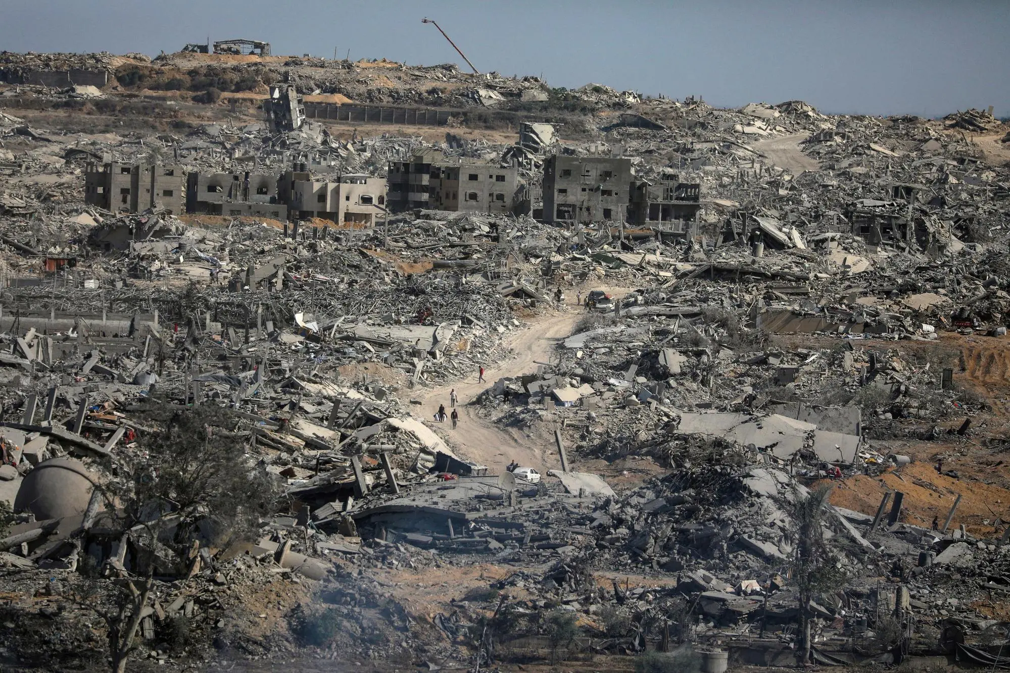 Devastazione a Gaza (Ansa)