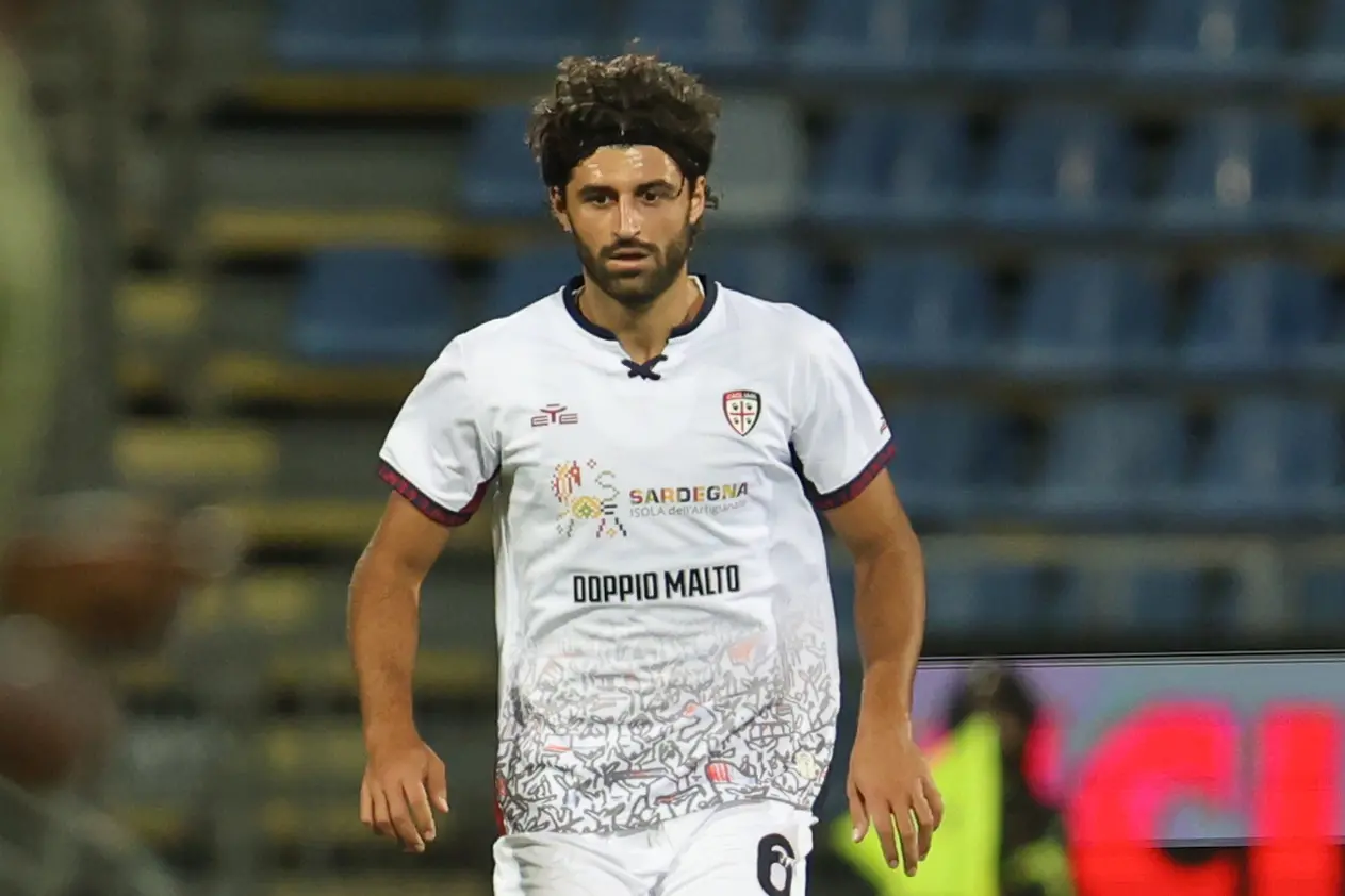 Sebastiano Luperto, difensore del Cagliari (foto Fabio Murru)