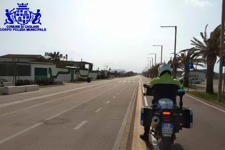 (foto polizia municipale Cagliari)