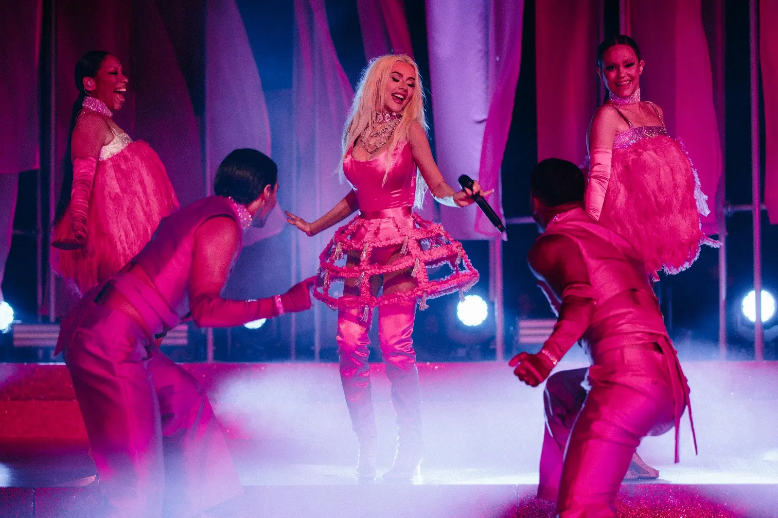 La performance di Christina Aguilera