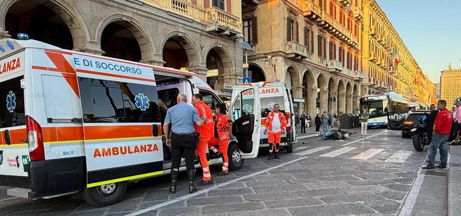 Scontro auto-moto, un ferito lieve