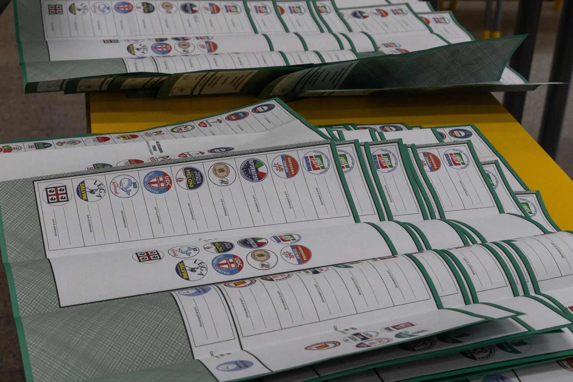 Schede elettorali (foto Ansa)