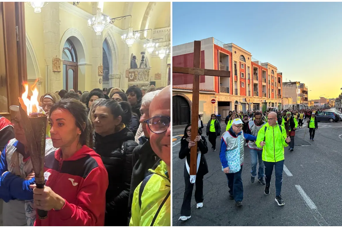 Il viaggio della fiaccola (foto Serreli)