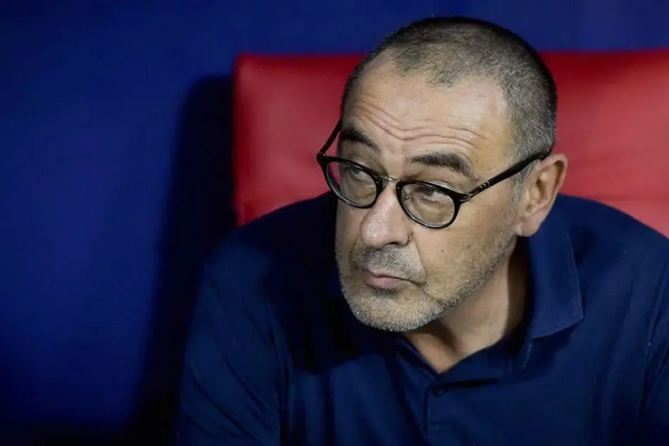 L'allenatore della Juve, Maurizio Sarri (foto Twitter)