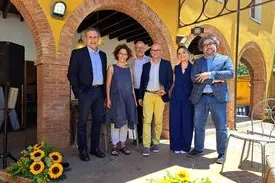 Da sinistra a destra Stefano Granata, Manuela Murru, Andrea Lorenti, Dimitri Pibiri, Marinella Arcidiacono, Vittorio Pelligra (foto Meloni)