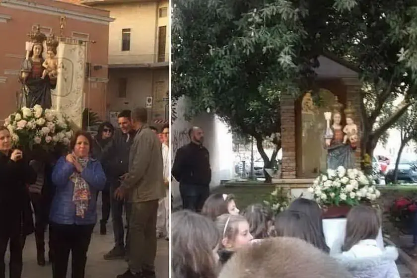 Il pellegrinaggio (foto L'Unione Sarda - Serreli)
