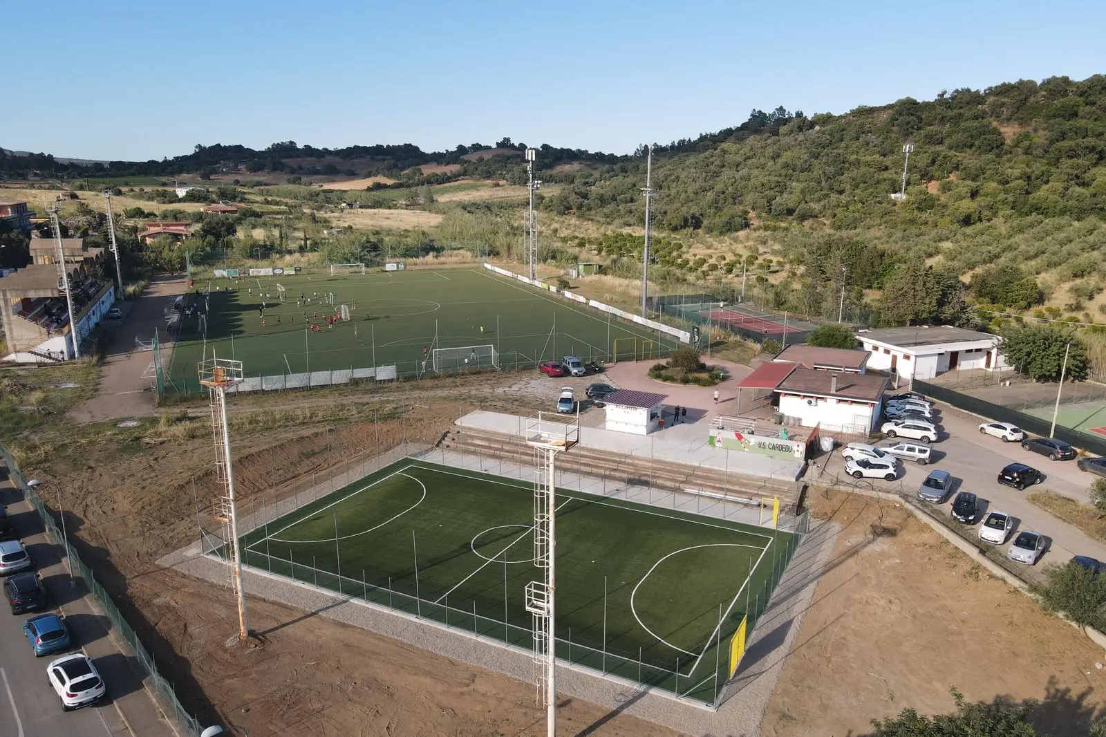 Il nuovo campo di calcio a cinque di Cardedu