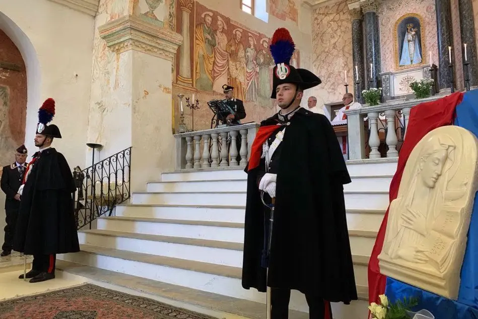 Un momento della Virgo Fidelis (foto carabinieri)