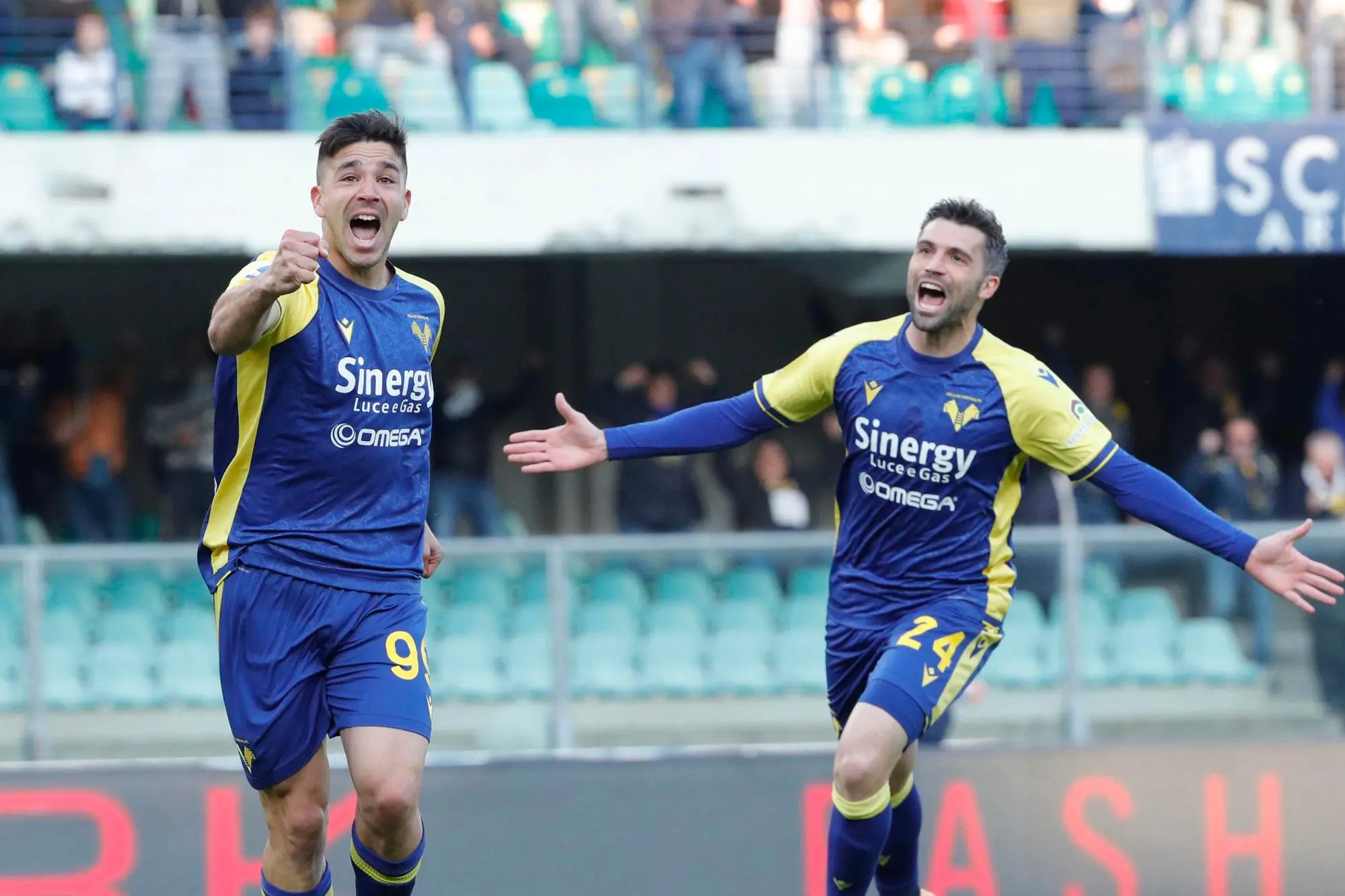 Simeone rejoices after a goal (Ansa)