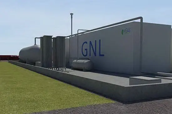Un deposito di Gnl