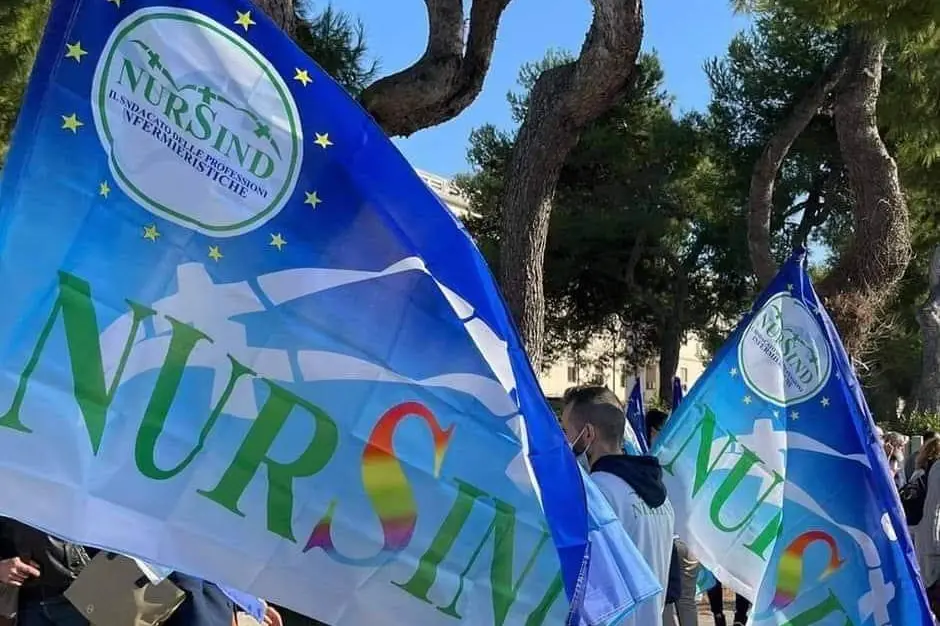 Una manifestazione del Nursind (foto concessa)