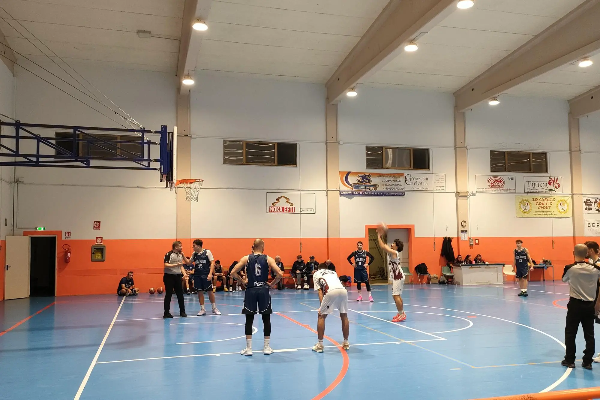 Un'immagine della sfida di Divisione Regionale 2 tra Marrubiu e Carloforte (foto di Giacomo Pala)