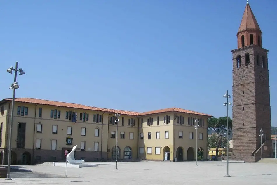Piazza Roma a Carbonia