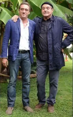 Fantastichini col regista Carmine Elia