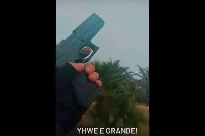Una delle immagini dei video postato a Balai
