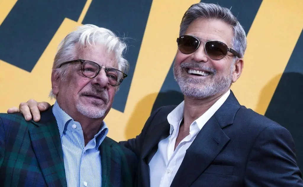 Clooney con Giancarlo Giannini