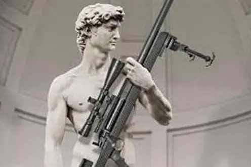 Il David di Donatello col fucile