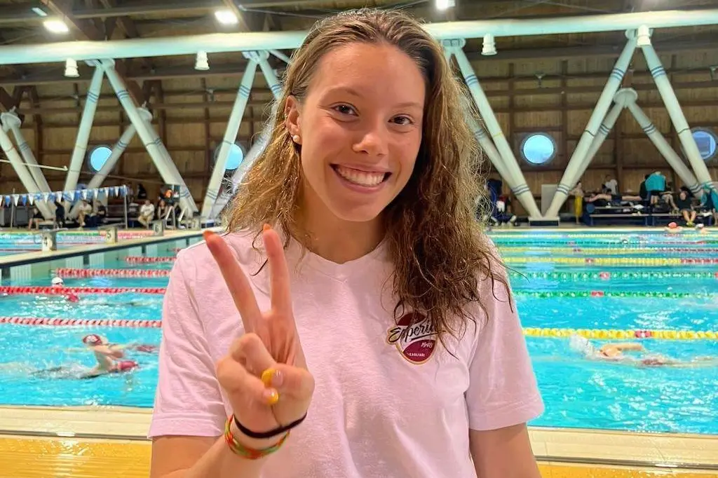 Sophia Dubois, 18 anni, nuotatrice dell'Esperia (foto Lasio).