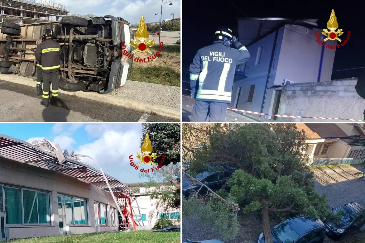 Danni per il maestrale in Sardegna