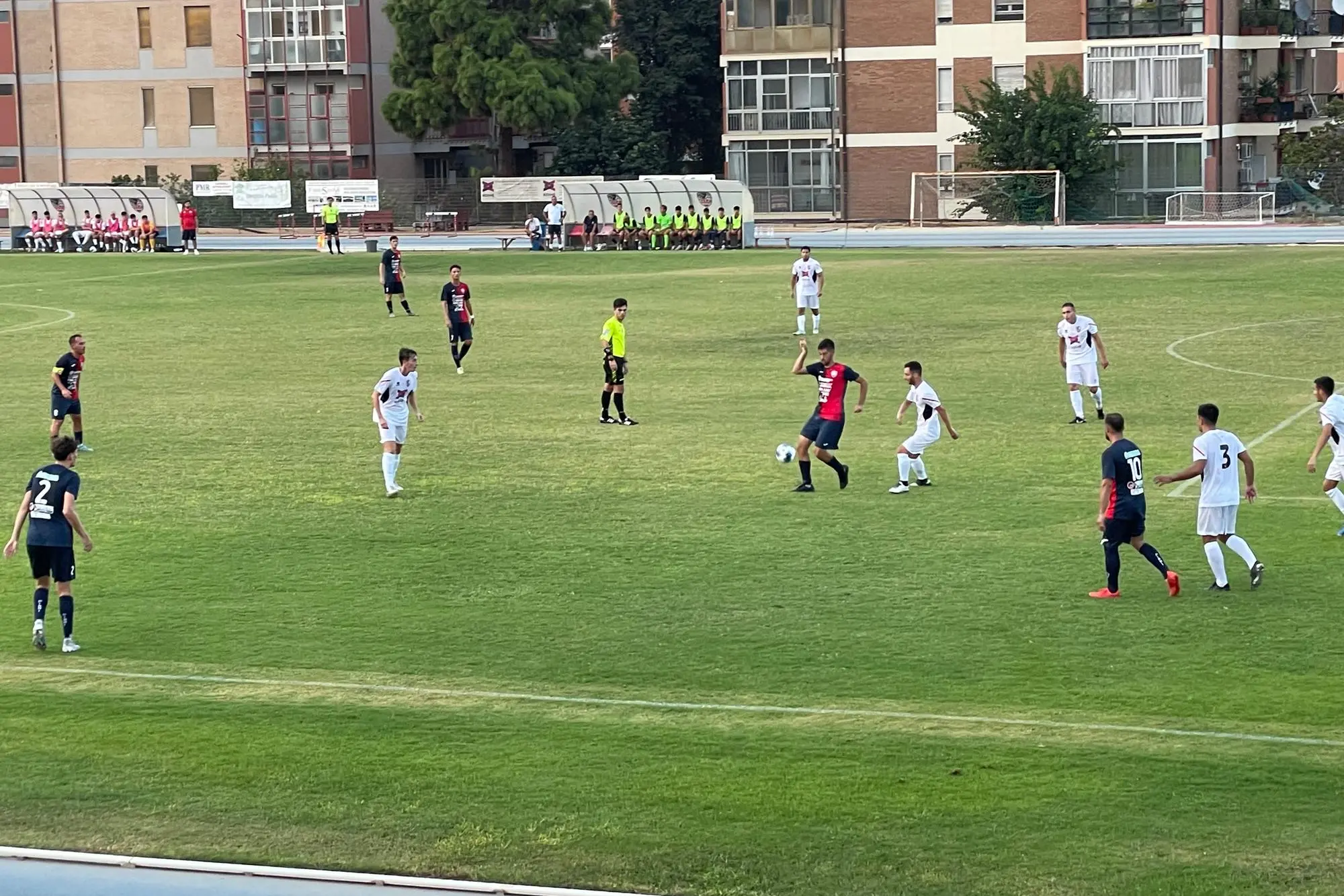 Una fase di CUS Cagliari-Pirri della scorsa Coppa Italia Promozione (foto Spignesi)