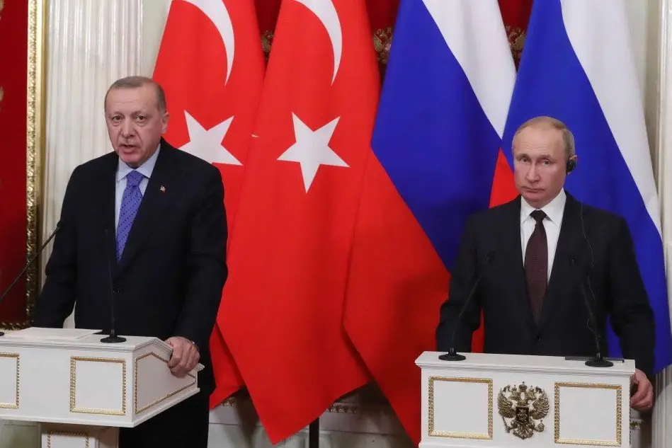 Erdogan e Putin annunciano la tregua (Ansa)
