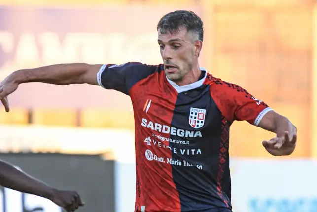 Giacomo Zecca, per lui è stata la gara numero 100 in rossoblù (foto Torres-A. Sanna)