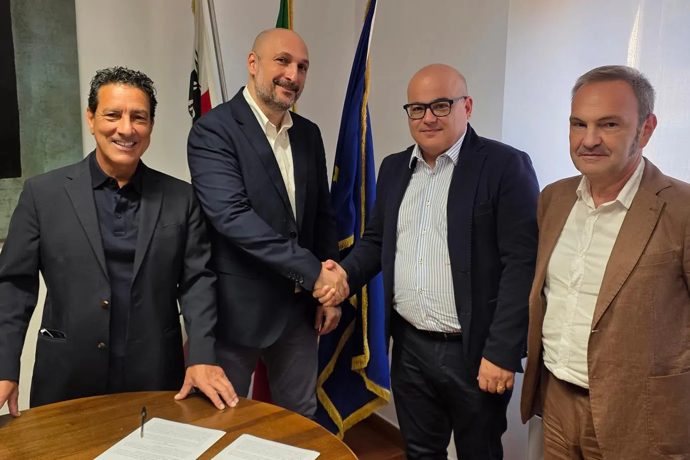 La firma dell'accordo tra Ersu e ATP Sassari