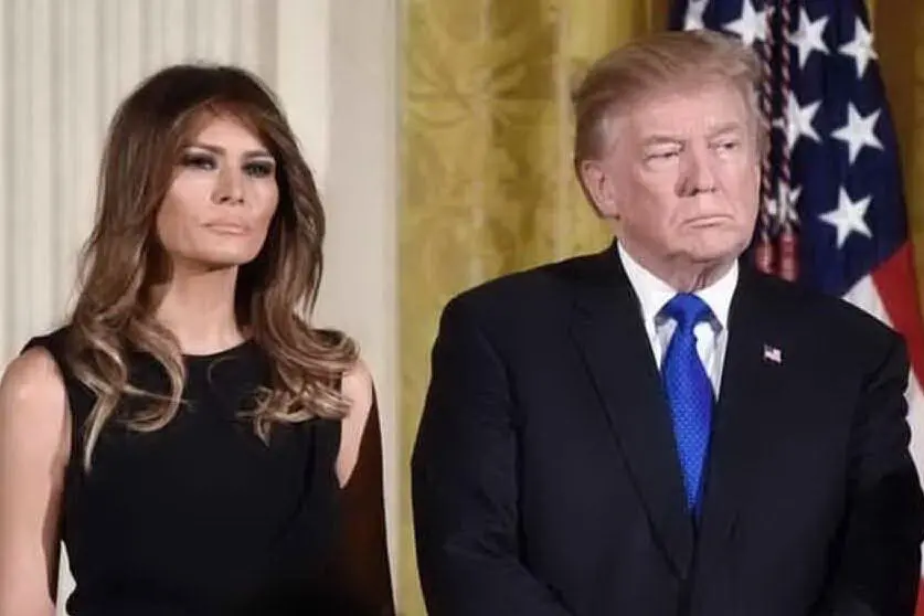 Melania e Donald Trump (archivio L'Unione Sarda)