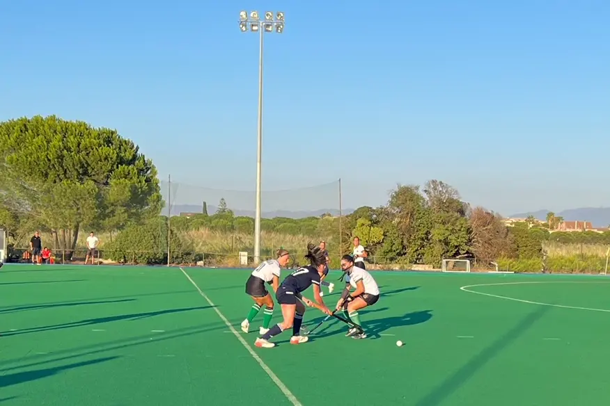 Una fase del derby Ferrini-Amsicora (Foto M.C.)