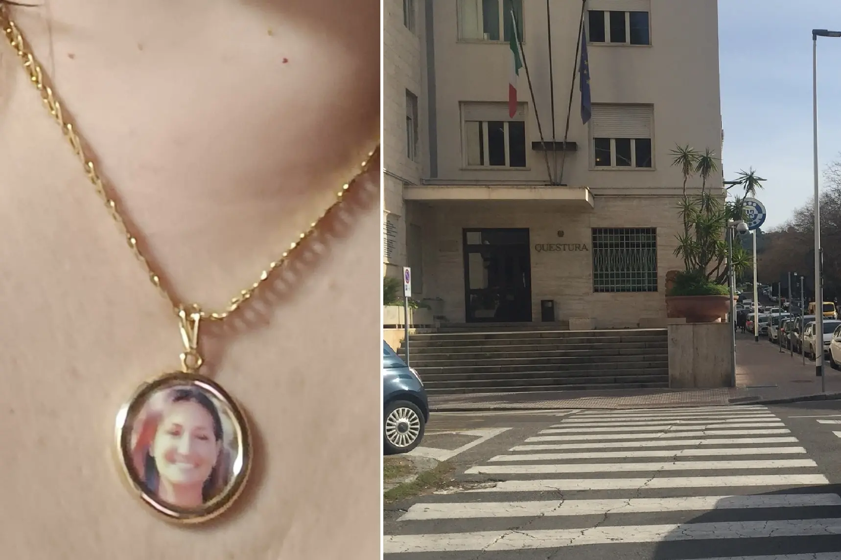 La catenina recuperata e la Questura di Cagliari