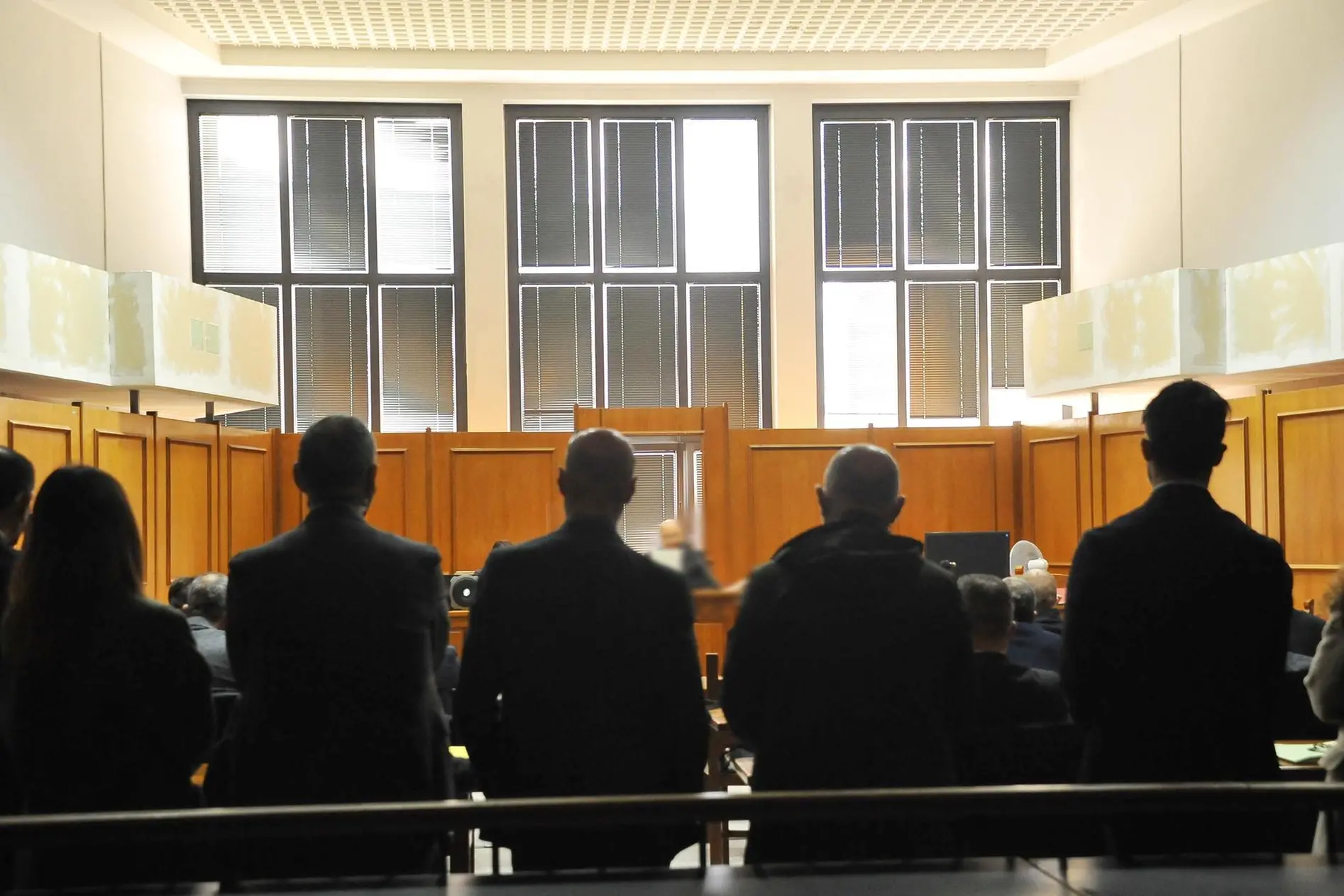 Una vecchia udienza del processo