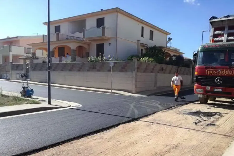 Lavori a Is Corongius (foto L'Unione Sarda - Sirigu)