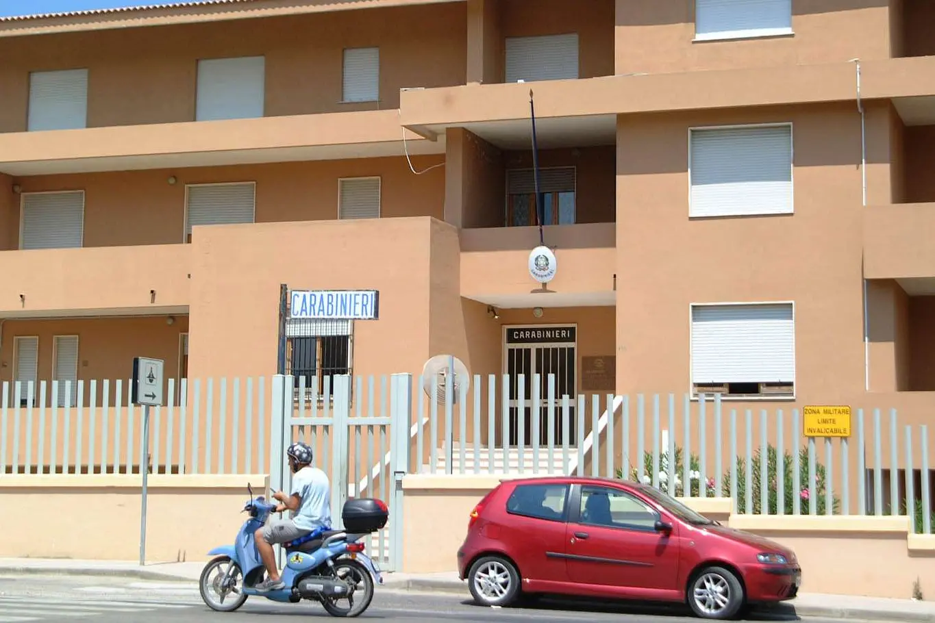 La caserma dei carabinieri di Valledoria