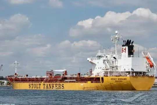 La nave Stolt Megami (foto Vesselfinder)