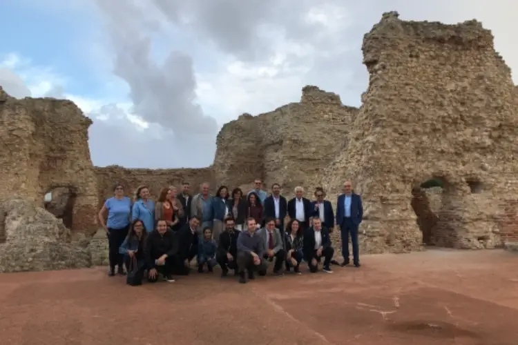 La visita a Porto Torres della delegazione Rotta dei Fenici (foto Pala)