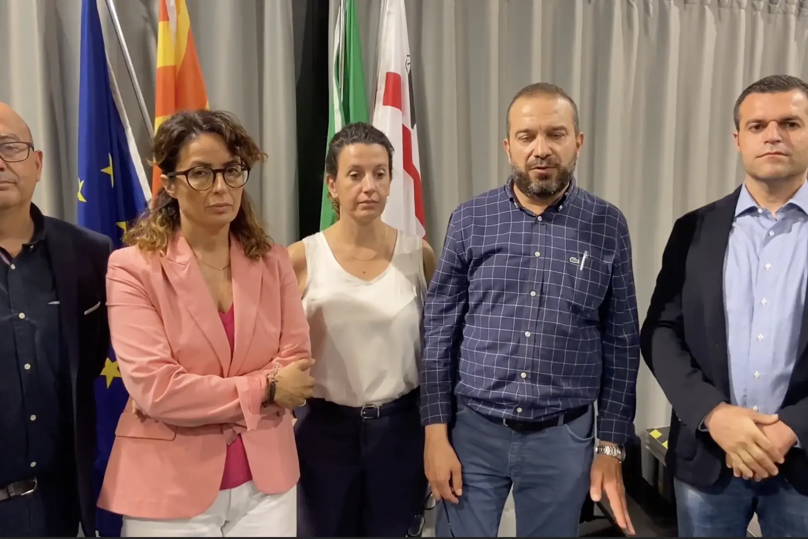 Alghero, i consiglieri di opposizione (foto Fiori)